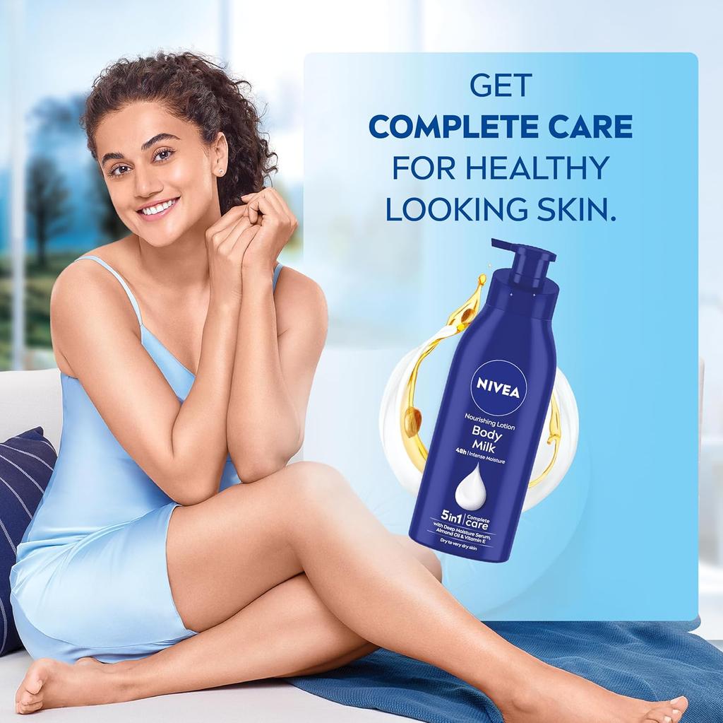 Nivea Nourishing Lotion Body Milk Richly Caring for Very Dry Skin, 400ml