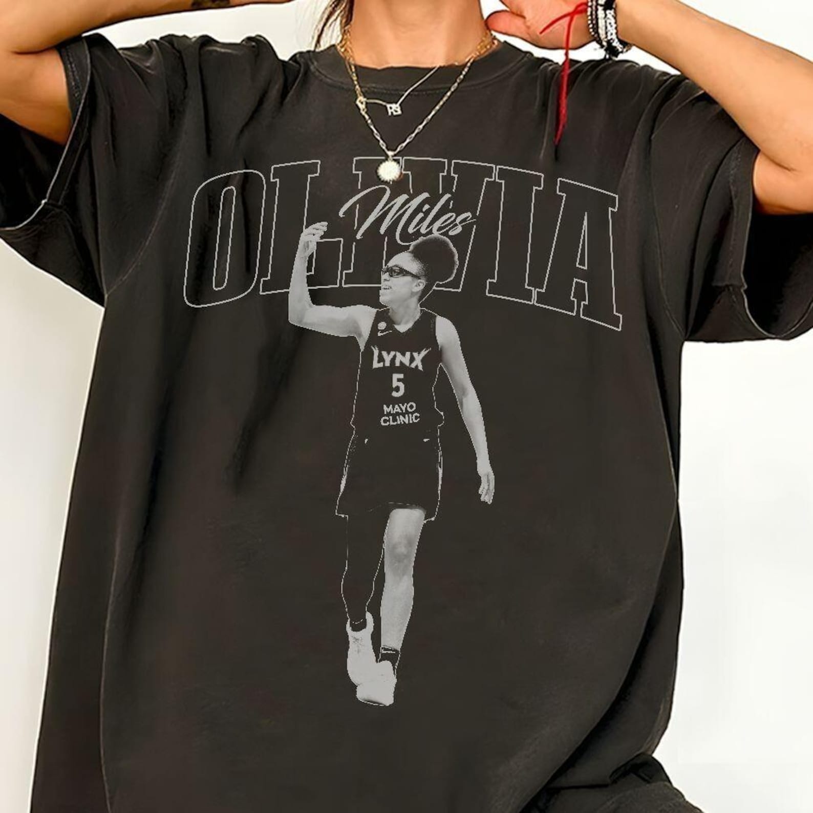Olivia Miles Minnesota Women Basketball Comfort Color Shirt 2XL