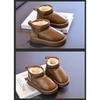 Kids Warm Fleece Lined Ankle Snow Boots Non Slip Winter Footwear For Boys And Girls