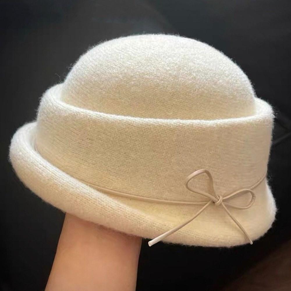 

Берет с подвернутым краем, шляпа из смесовой шерсти, модная федора, ретро британская цилиндр белый