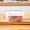 Contenitore per Alimenti Congelati Frutta Scatola Portaoggetti Portatile Scomparto Organizzatori Frigorifero Congelatore Sottovuoto Carne Cipolla Zenzero Trasparente