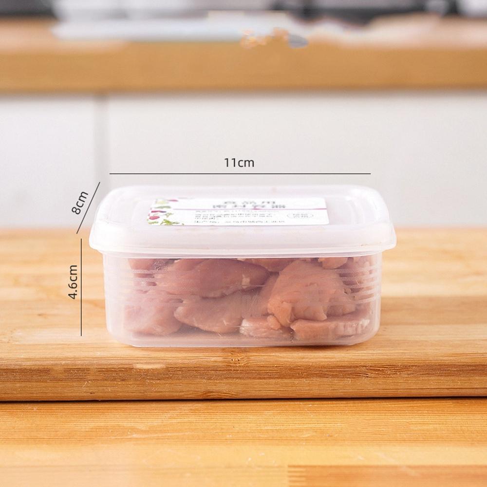 Contenitore per Alimenti Congelati Frutta Scatola Portaoggetti Portatile Scomparto Organizzatori Frigorifero Congelatore Sottovuoto Carne Cipolla Zenzero Trasparente
