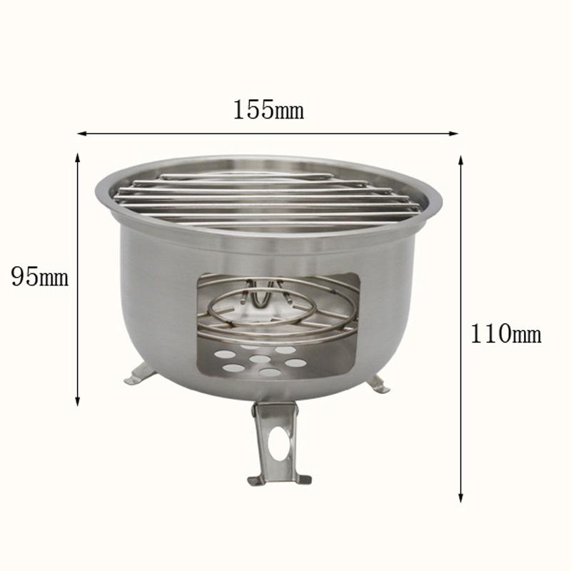 Camping Stove Portable Spirit Burner Alcohol Furnace Kitchen Equipment Windproof Cooking Outdoor Backpackers Camping Household