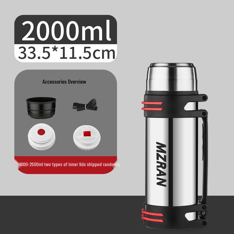 4L Stainless Steel Travel Thermos Mug for Men - Large Capacity Car Kettle Flask