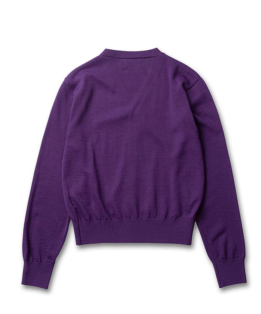 Tailorchad Premium Pearl Knit Cardigan (Purple)
