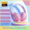 Gradual Color Change Bluetooth Headset Headset Subwoofer Colorful Luminous Wireless Headset Game Ear
