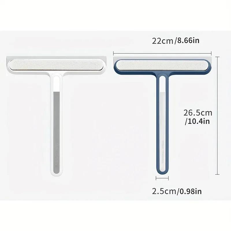 1pc Car Windshield Cleaning Squeegee Silicone Water Wiper Plate Glass Cleaner Scraper For Car Windshield Window Bathroom Kitchen