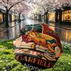 Personalisierter Garfield-Druckschirm mit individuellem Namen, Automatisches Öffnen und Schließen, Stabiler 8-Rippen-Rahmen, Für Pendeln, Camping, Wandern, Geburtstagsgeschenk