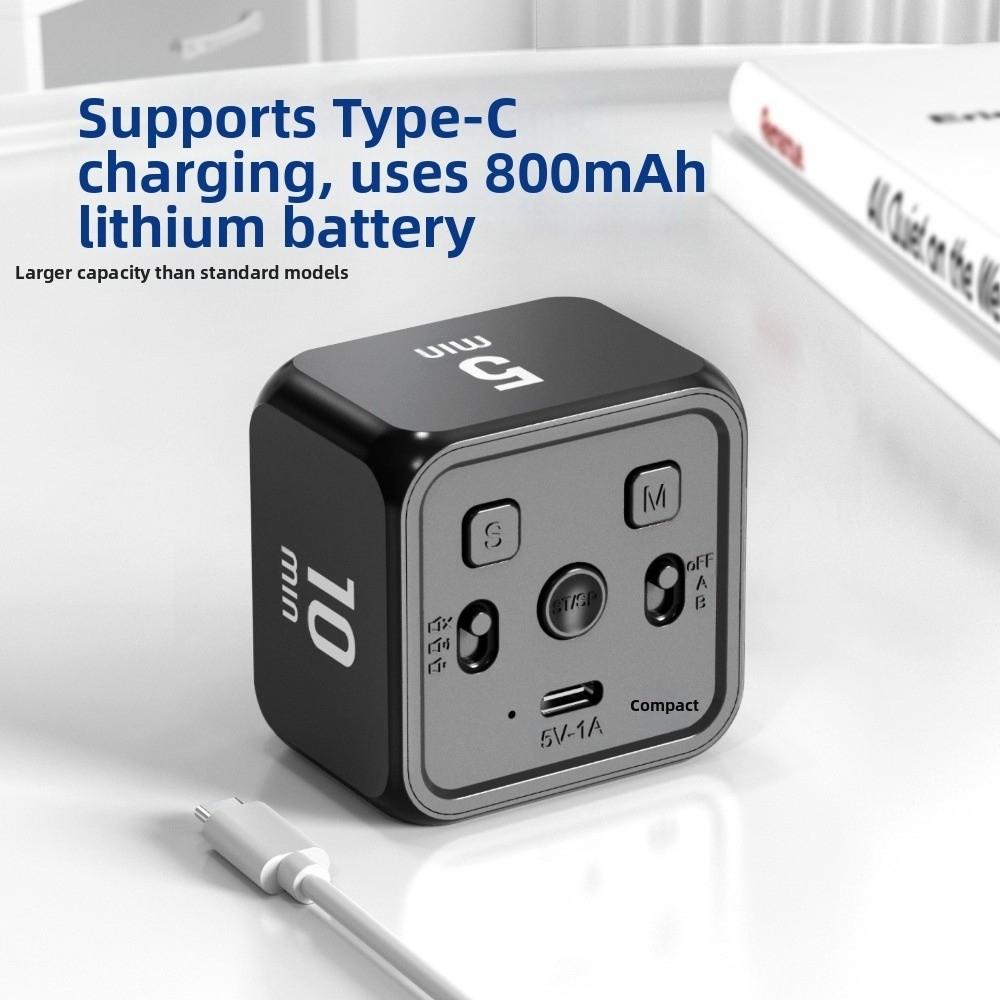 LED Display Gravity Sensing Timer 4 Preset Time Cube Timer Smart Countdown Timer  Study Timer