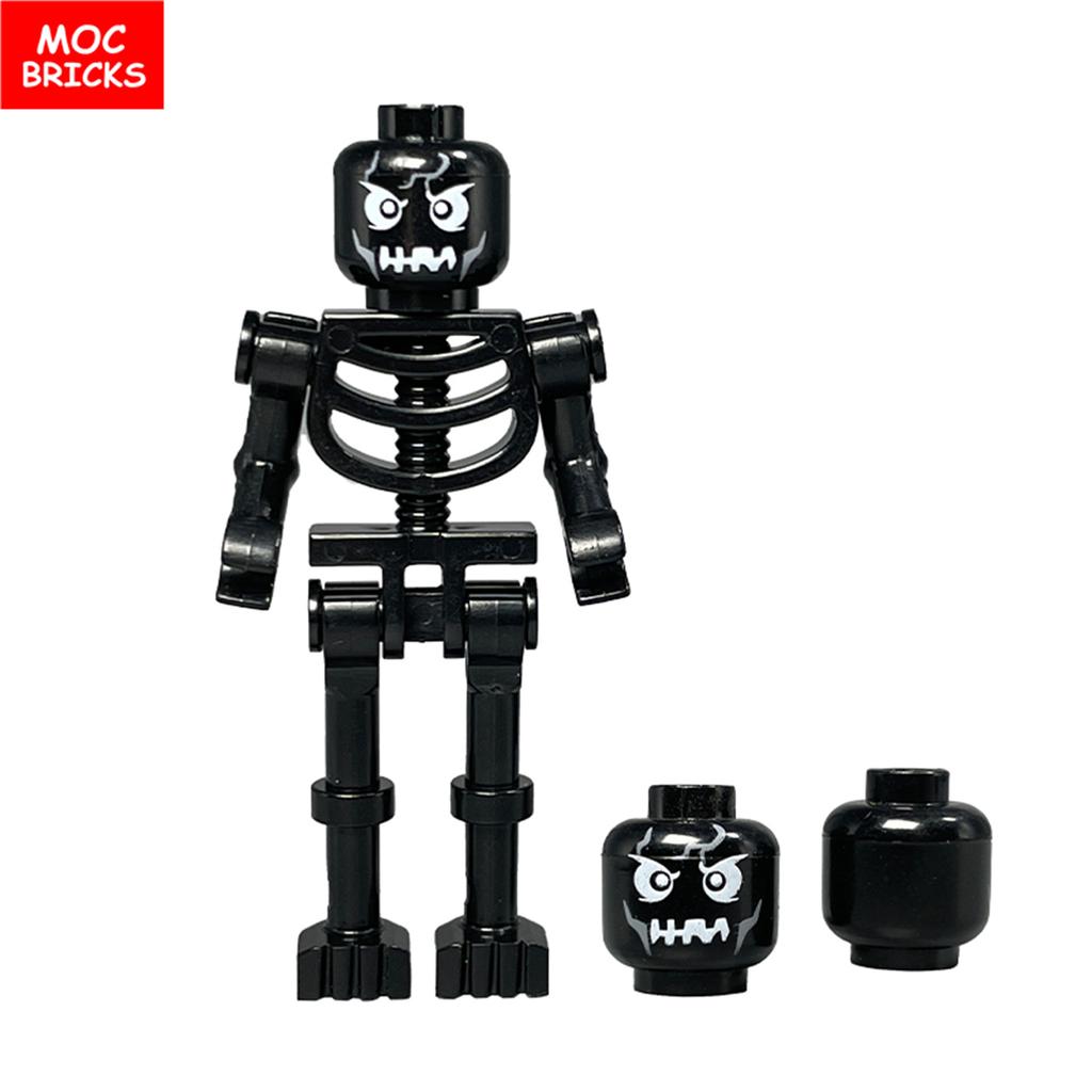 MOC Bricks DIY Dark Messenger Magicians Group Skull Skeleton Horse Thestrals Accessories Assembled Building Blocks Kids Boys Toy