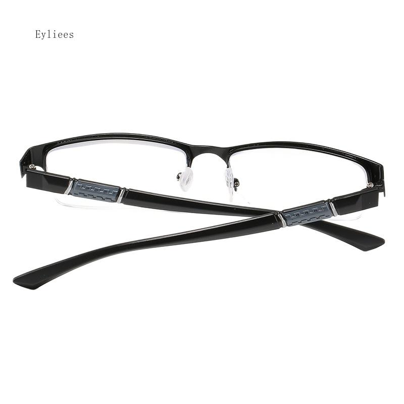 Vintage Large Frame Reading Glasses For Men Square Metal Business Presbyopia Eyeglasses Unisex Anti-Blue Light Computer Glasses