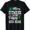 Frohes Fitness Frohes Neues Jahr Hintern Workout Weihnachts-T-Shirt