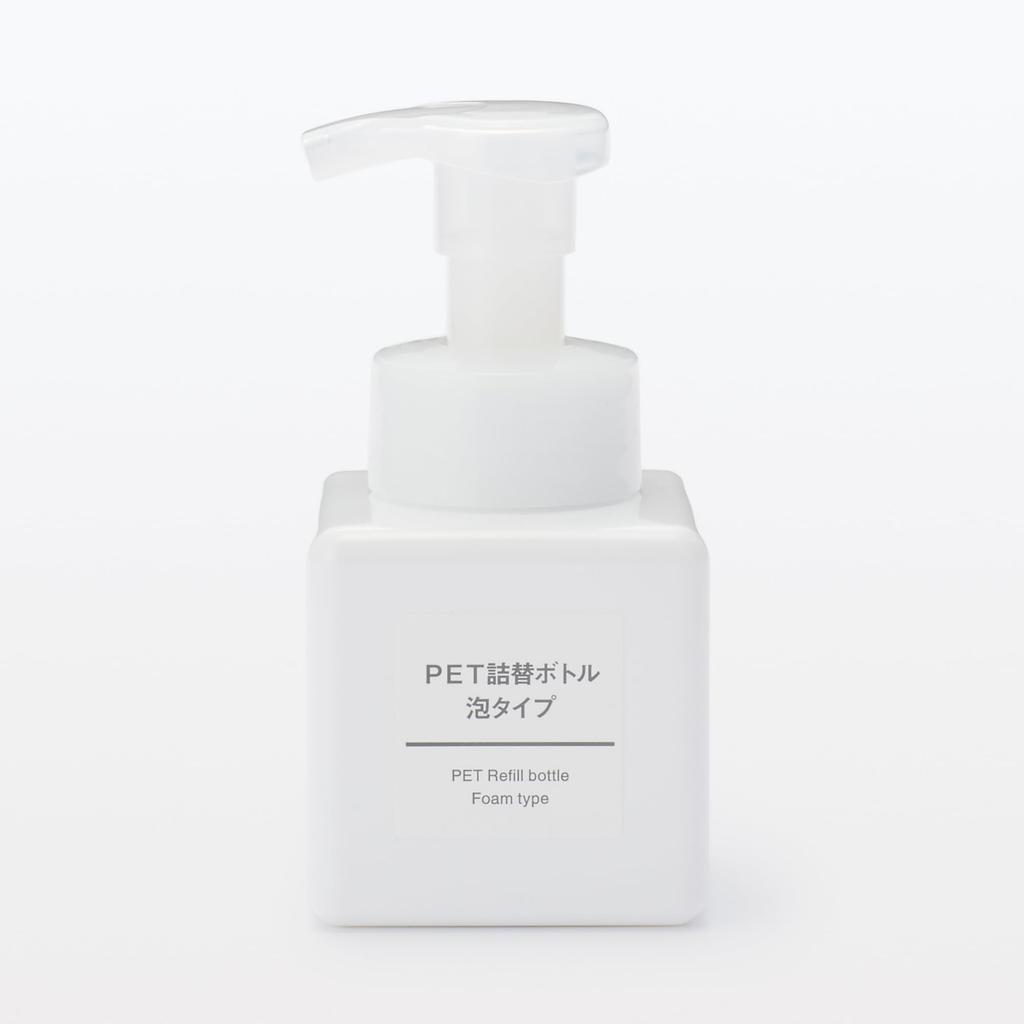 MUJI PET Refill Foam 44912454 Bottle, Type, White, 250ml,