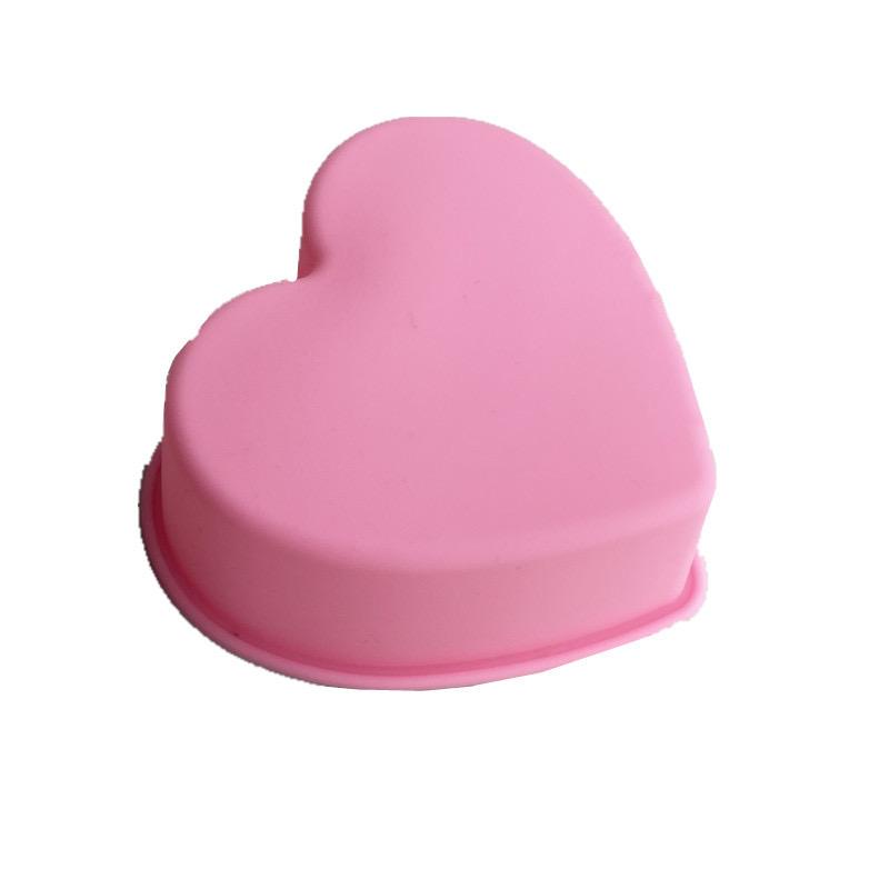 3 Inch 8cm Heart Mousse Chocolate Soap Mold Silicone Cake Molds Cake Decorations Bakeware Baking Pan