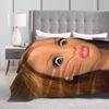 Soft BlanketChildren Picnic Funny Disgusting Doll Face Meme Hilarious Sarcastic Throw Blanket  Flannel Bedspread For Bedroom