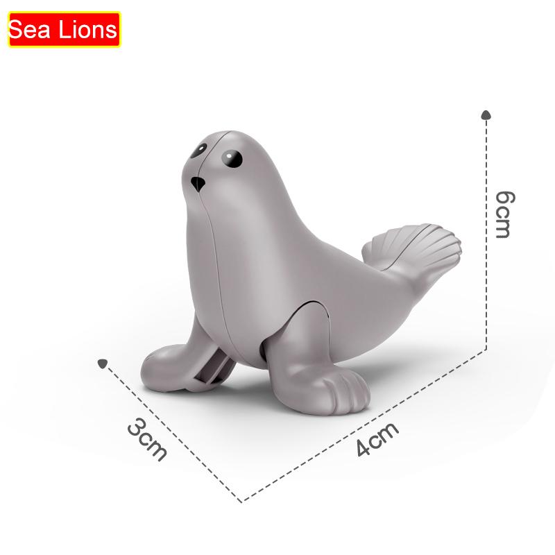 NEW Big Size Building Blocks Accessories Figures Animals Block Dinosaur Kangaroo DIY Bricks Assembly Toys For Children Kids Gift