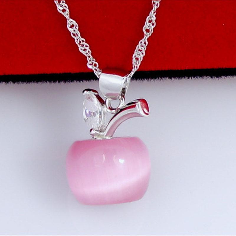 

Милое ожерелье с подвеской в виде яблока в корейском стиле для женщин