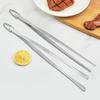 2Pcs Kitchen Cooking Tongs 12 Inch Food Clamp Stainless Steel Fine Tweezers with Serrated Tips for Chef Grill BBQ Pasta Salad
