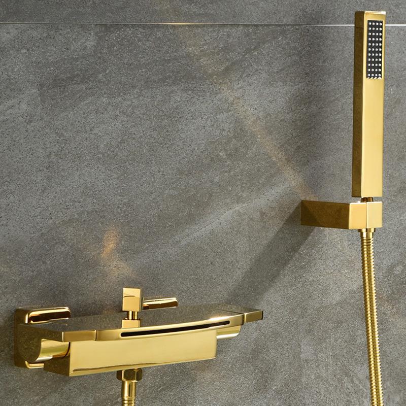 Wandmontierter Luxus-Wasserfall-Badewannen-Duscharmatur