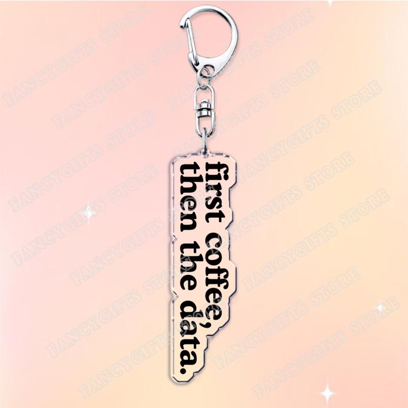I Love Data Scientist Keychains for Accessories Bag Deep Learning Artificial Intelligence Keyrings Jewelry Fans Friends Gifts