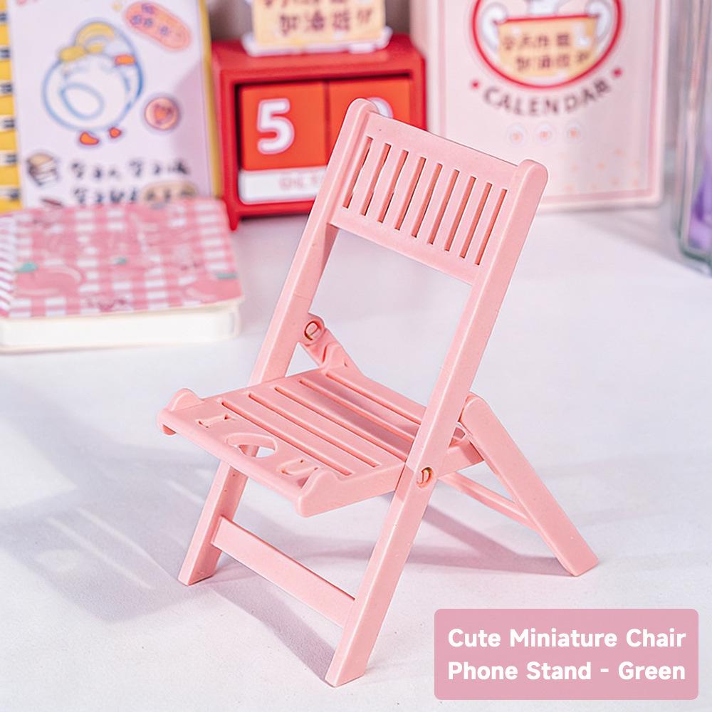 Creative Cute Folding Stool Phone Holder - Practical Desktop Ornament & Gift