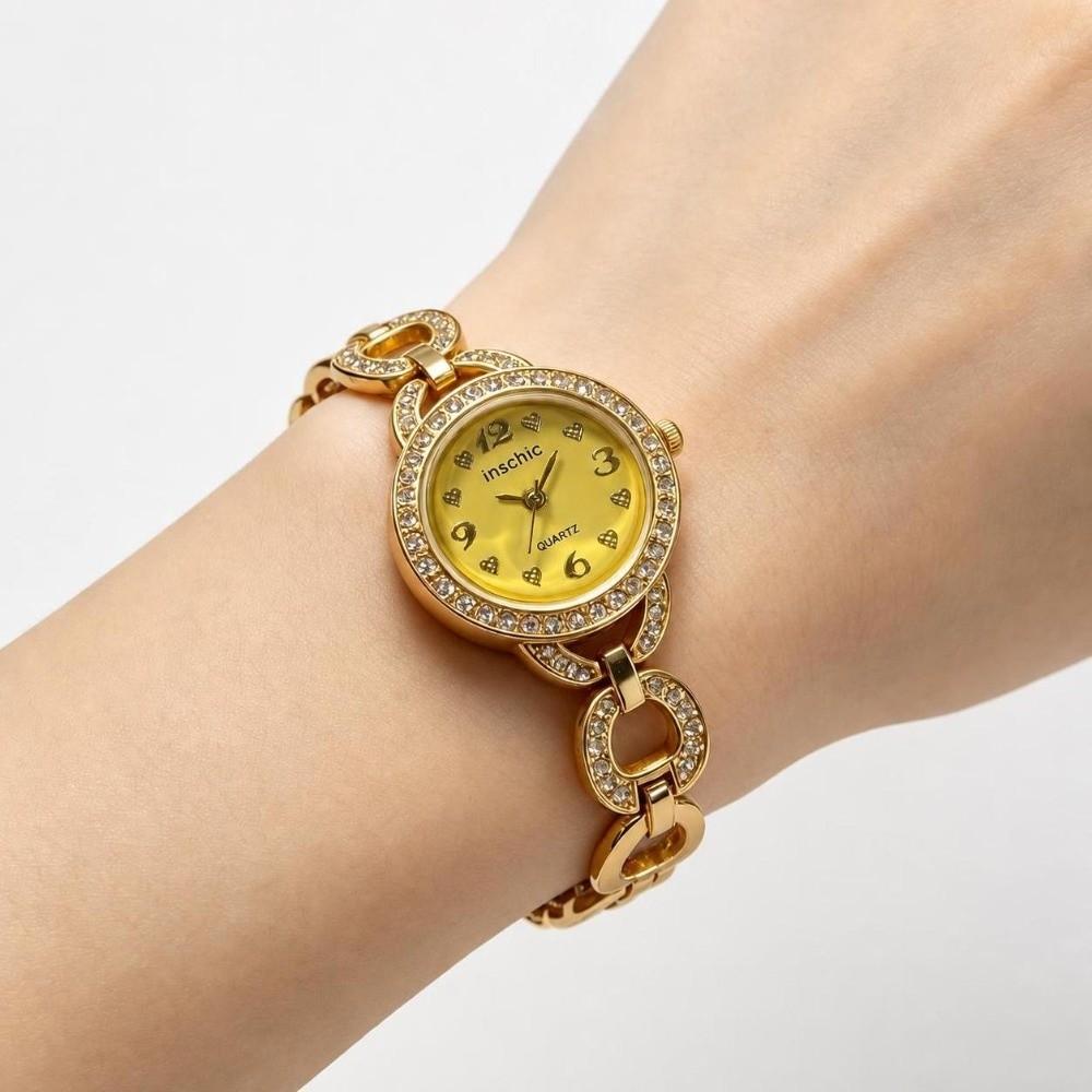 Round Bracelet Women Watch Small Dial Ladies Wristwatch Elegant Bracelet Watch  Daily Use