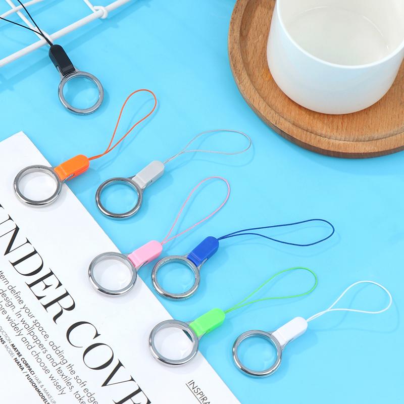 10Pcs Phone Lanyard Keychain Finger Ring Straps Keycord Rings Phone Accessories