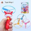 Luminous Bamboo Dragonfly Flashing Frisbee Gyro Toy for Kids