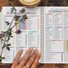 Planejador de Limpeza Caderno Espiral A5 Agenda Semanal Mensal de Limpeza Lista de Tarefas Domésticas Organizador Com Adesivos