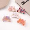 1Pcs Cute Sweet Hair Scratch Elegant Acetate Cat Grab Clip Metal Tooth Hairpin Ladies Back Of The Head Disc Hair Gripper