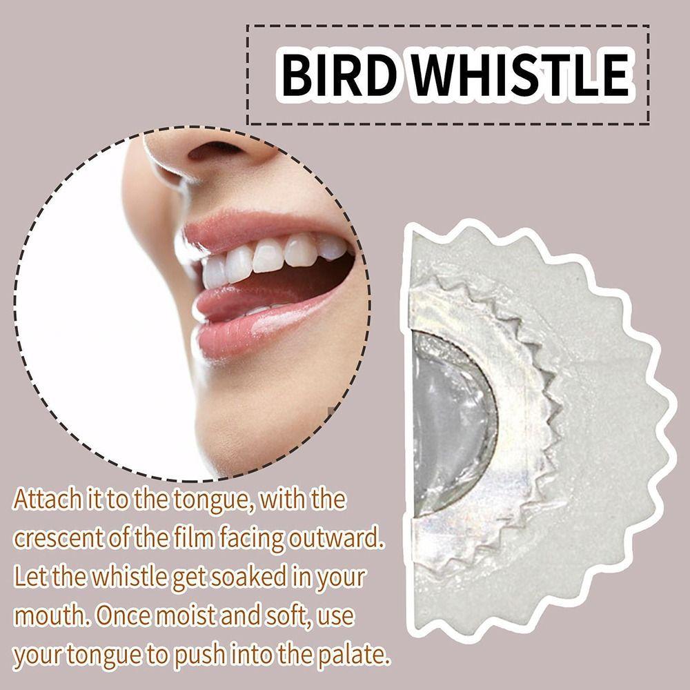 5PCS Ventriloquist Tool Bird Whistle Magic Fun Tongue Whistle Creativity Bird Caller  Boys Girls