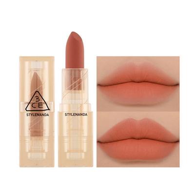 3CE Soft Matte Lipstick 3CE 3CE Soft Matte Lipstick 3CE Matte Lipstick 3CE Matte Lipstick, 4. SOFT MELLOW, 3.5g, 1 Piece