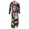 Plus Size Plaid Double-Breasted Lapel Trench Coat for Women - Autumn/Winter Collection