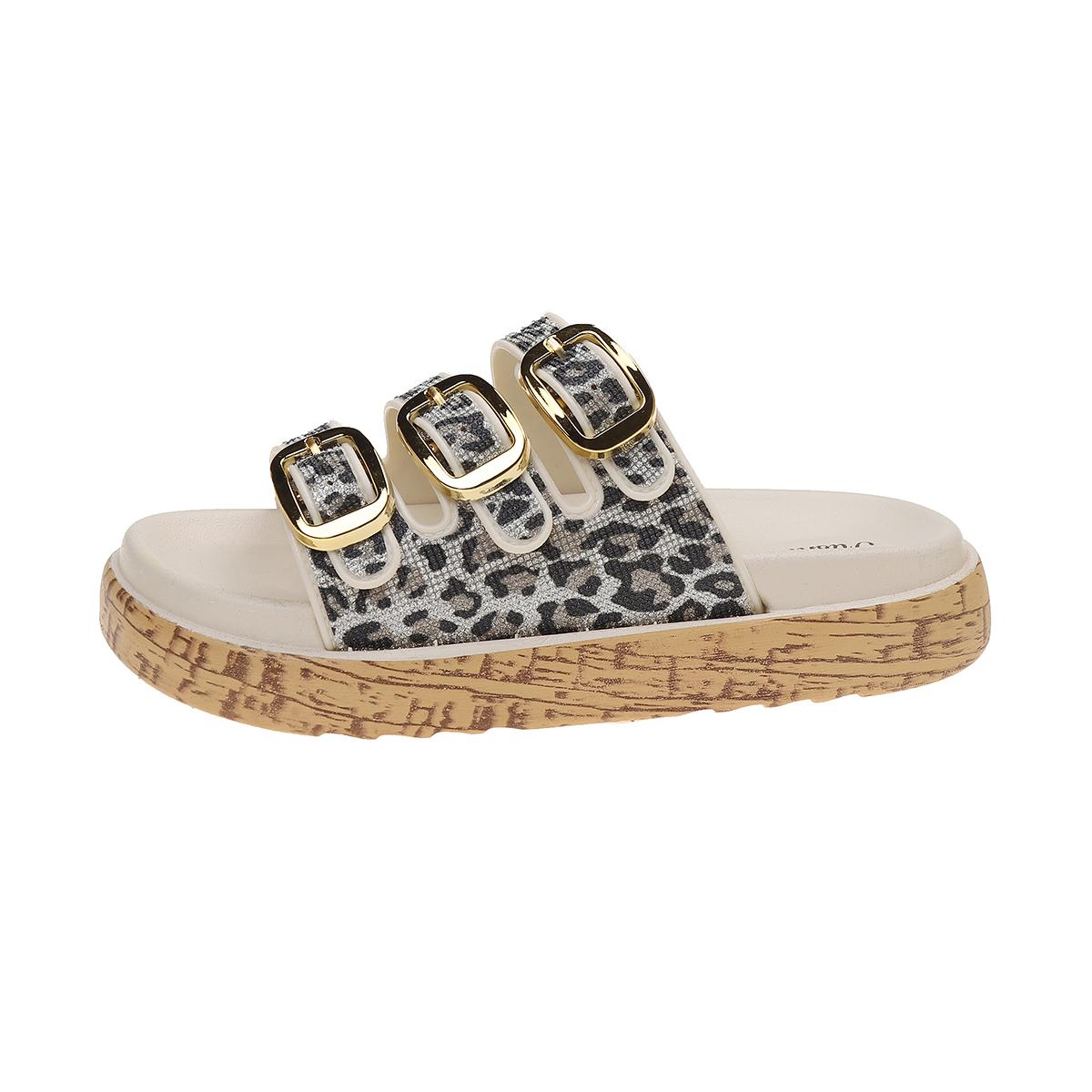 

Women s Slippers 2026 Brand Plus Size Fashionable Sequin Flat Shoes New Belt Buckle Exposed Toe Outdoor Casual Women s Slippers 36 покинуть белый