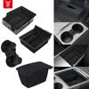 For Tesla Model 3  Model Y 2022 Storage Box Center Armrest Hidden Box Cup Holder Interior Organizer Car