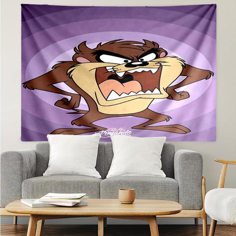 Taz-Mania Devil's Roar Quick-Dry Tapestry Hanging for Bedroom,Livingroom, Playroom,Decor Art Room Wall Tapestry Holiday and Birthday Gifts
