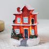 Christmas LED Village House Figurines Luminous Small House Christmas Decoration