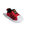 adidas Originals Superstar 360 I Fabric Slip Resistant Low Top Toddler Shoes Red Black Infant And Toddler CG6581