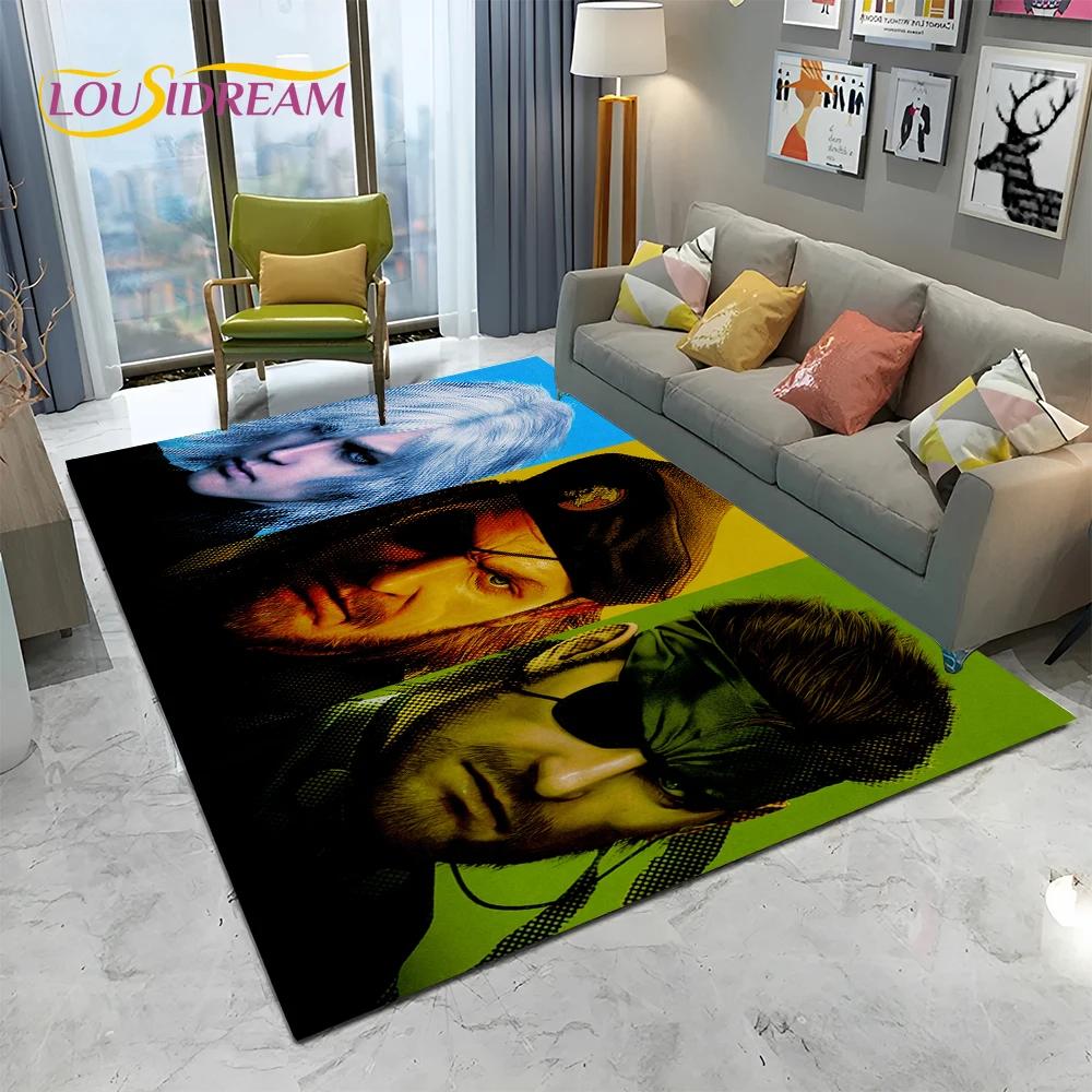 3D Game Metal Gear Solid Cartoon HD Carpet Rug for Home Living Room Bedroom Sofa Doormat Decor,kids Area Rug Non-slip Floor Mat
