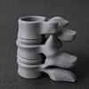 Porte-stylo Colonne Vertébrale Imprimé en 3D, Organisateur de Bureau Style Sombre, Support de Rangement pour Stylos Design Vertèbres Anatomiques pour Accessoires de Bureau Gothiques