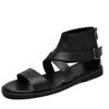 Men's Summer Roman Cowhide Sandals - Trendy Lightweight Beach Shoes
