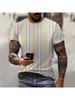 3D Printed Street Hip Hop Men Women Stripe Print T-Shirt Daily Casual Oversized Sportswear Gym Tops Ropa Hombre Summer Short Sleeve Tees