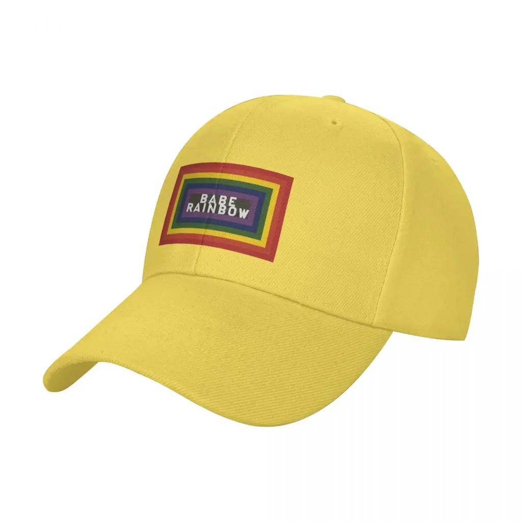 Babe Rainbow Baseball Cap beach hat Bobble Hat New In Male Womens