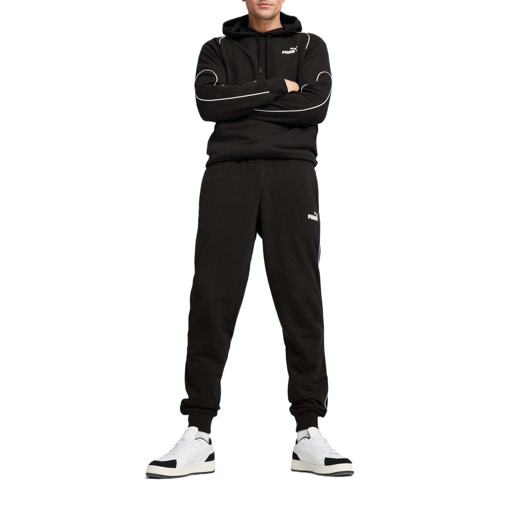 PUMA Soft Skin-Friendly Fitted Simple Cuffed Casual Pants Men bottoms Black 687535-01