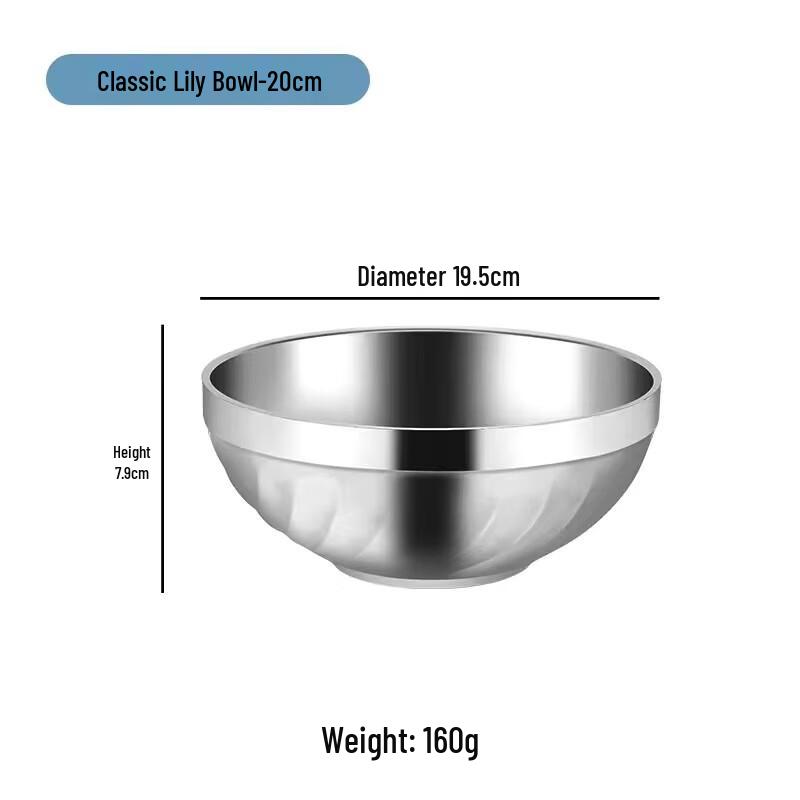 

Molona 304 Stainless Steel Insulated Rice Bowl Set