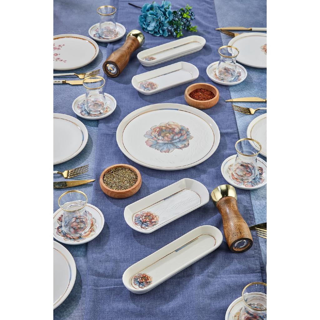 Set de cină Chakra Luxury Relief 24 piese pentru 6 persoane