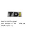 3D Premium Turbo Direct Injection TDI for car Hood Fender trunk Rear Bonnet Nameplate Decal Emblem Badge Sticker