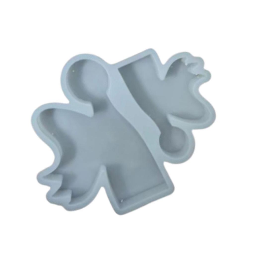 Kuchen Dekorationsformen für Süßigkeiten Seife Kerze Epoxidharz Ton DIY Formen Niedliche Fondantformen 3D Engel-förmige Silikonformen