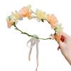 Child Flower Headpiece Elastic Floral Crowns Hairband Fashion Hair Accessories For Birthday School Parties And Photos