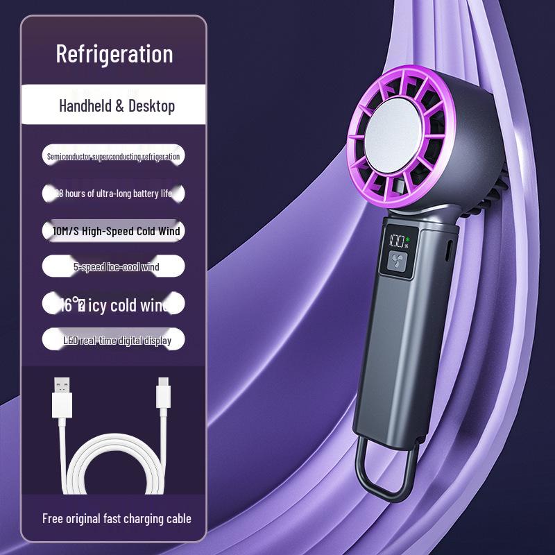 Rechargeable Bladeless Cooling Fan: Portable, Handheld, and Desktop-Friendly 186*60*53 mm